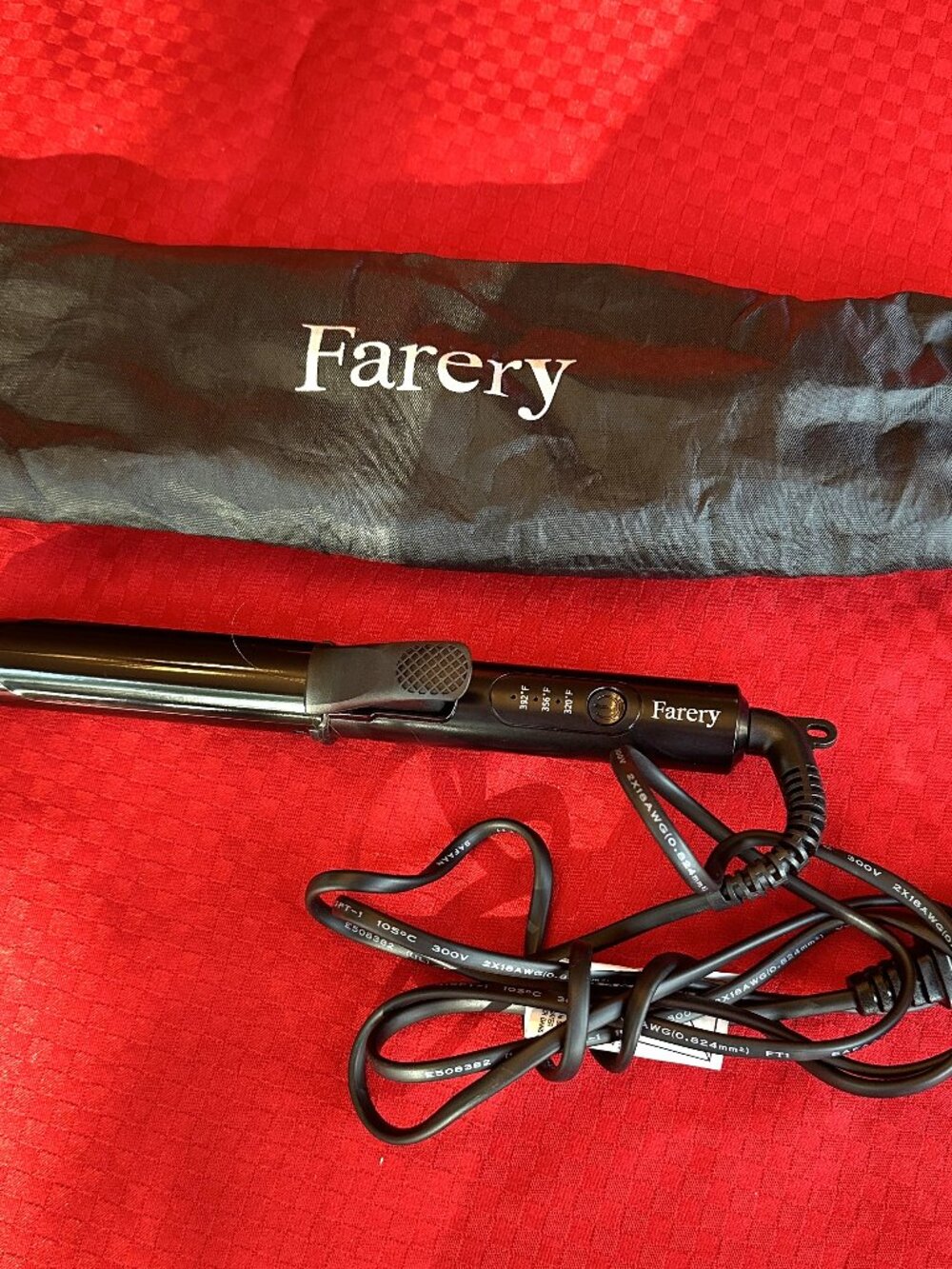 FARERY Mini Curling Iron- Dual Voltage - 1 Inch with 3 Adjustable Temp